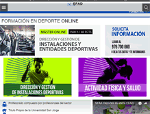 Tablet Screenshot of efadeporte.com